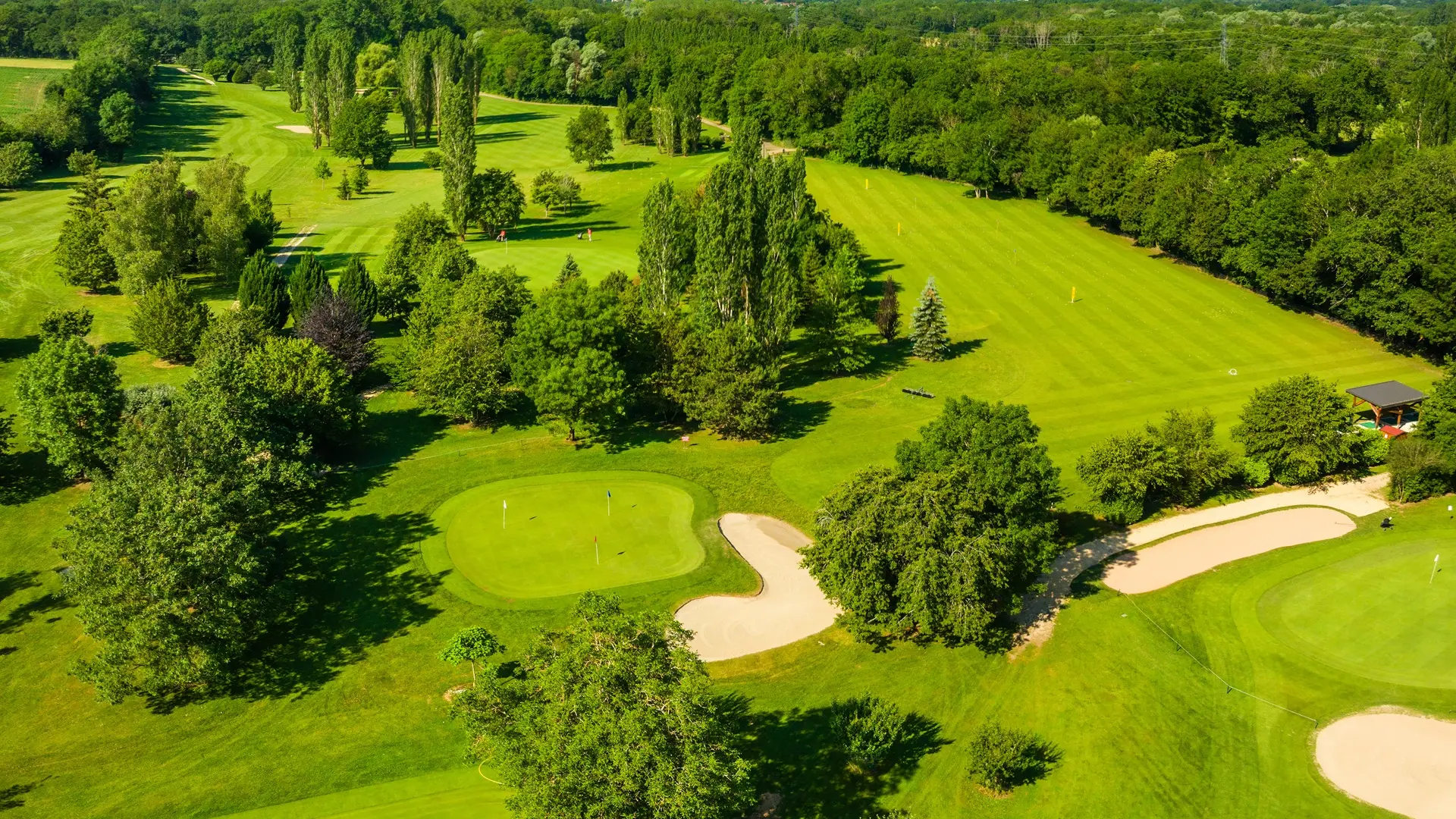 Vue aérienne domaine golfique La Manchette
