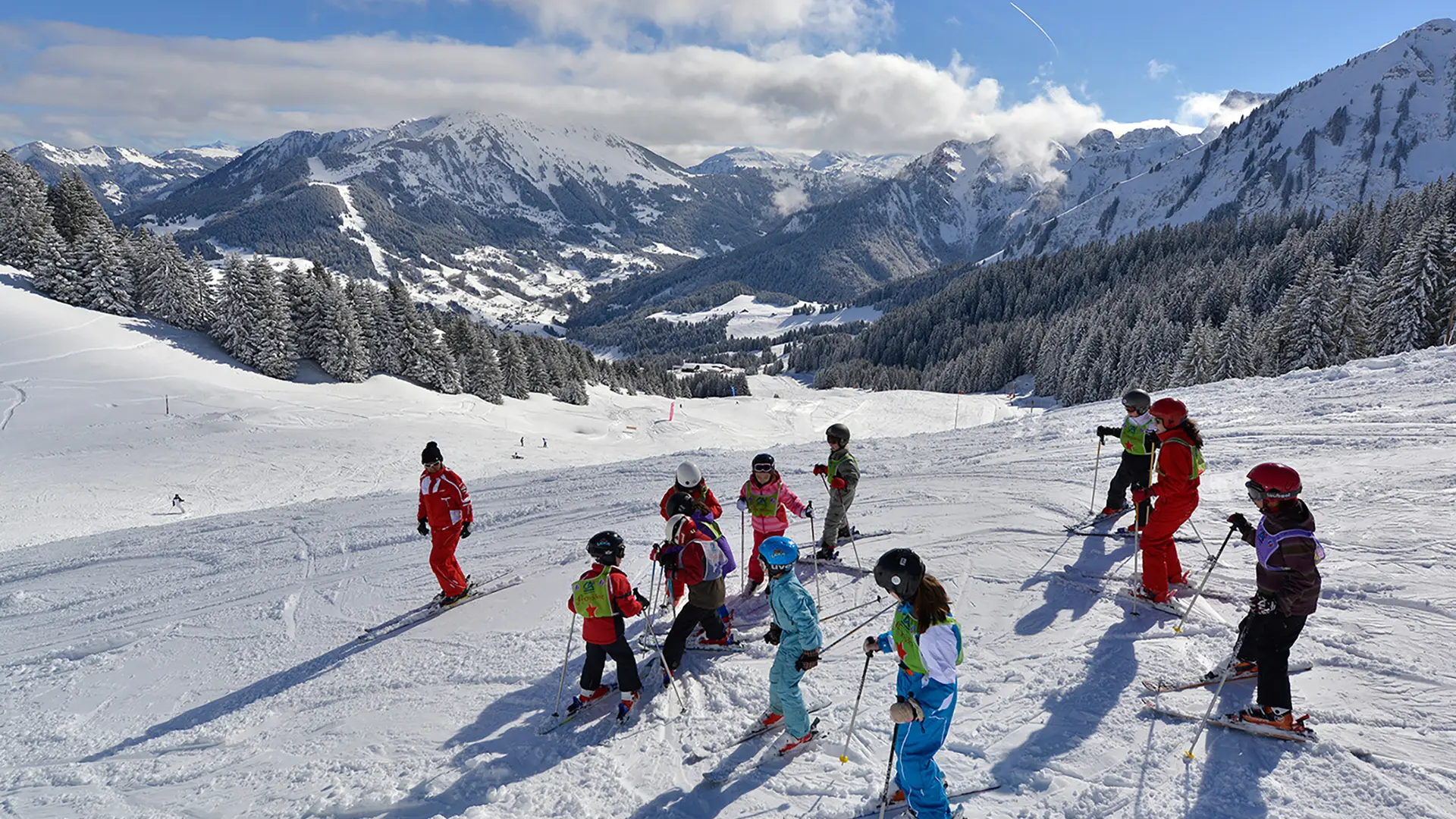 Cours ESF domaine skiable de l'Essert Abondance