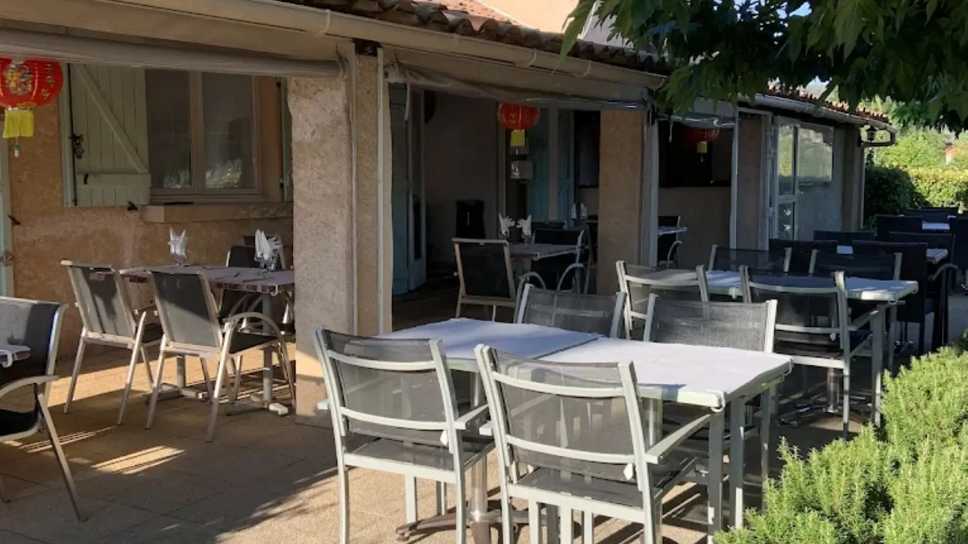 la terrasse du restaurant