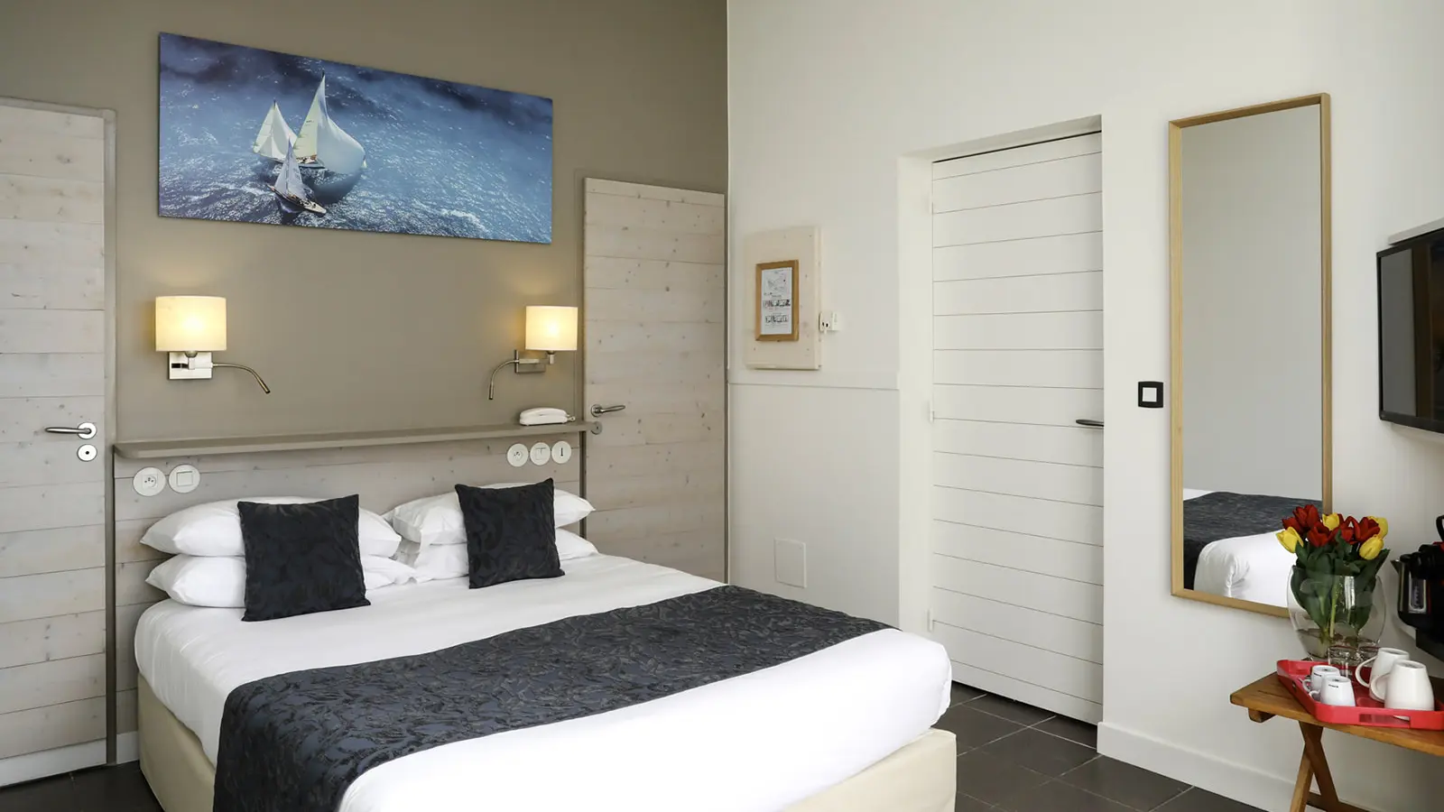 Chambre cosy avec lit double