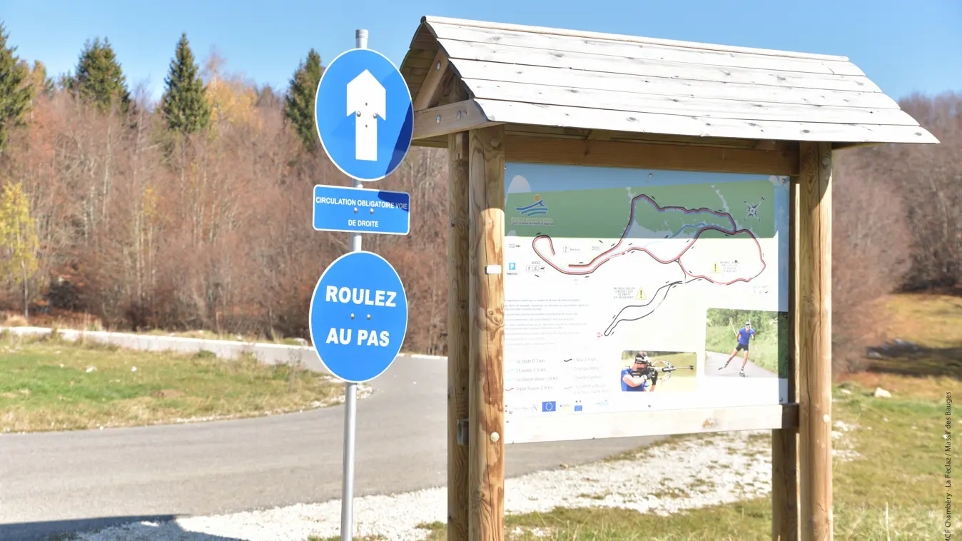 piste de ski roues
