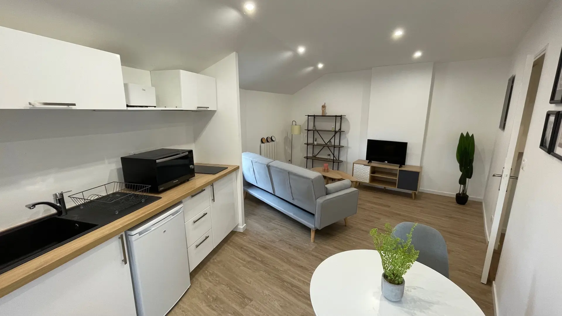 Salon et cuisine