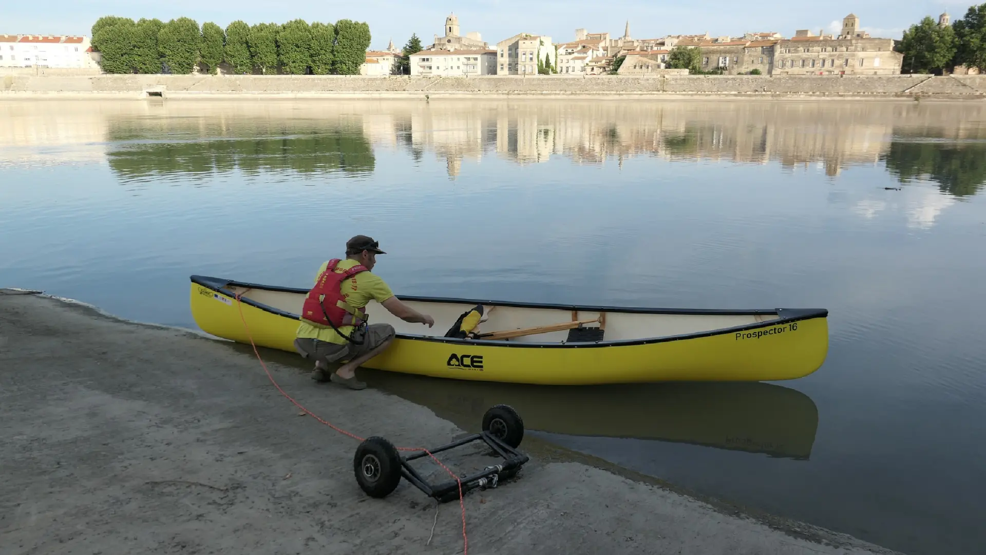 Sur le Rhône en canoë avec Robinson