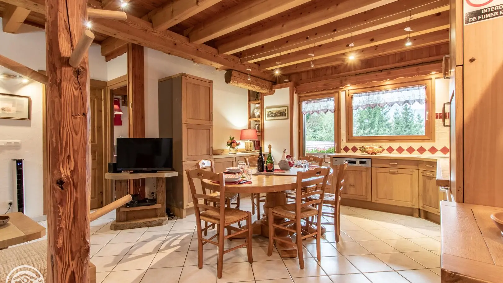 Pièce principale du gîte