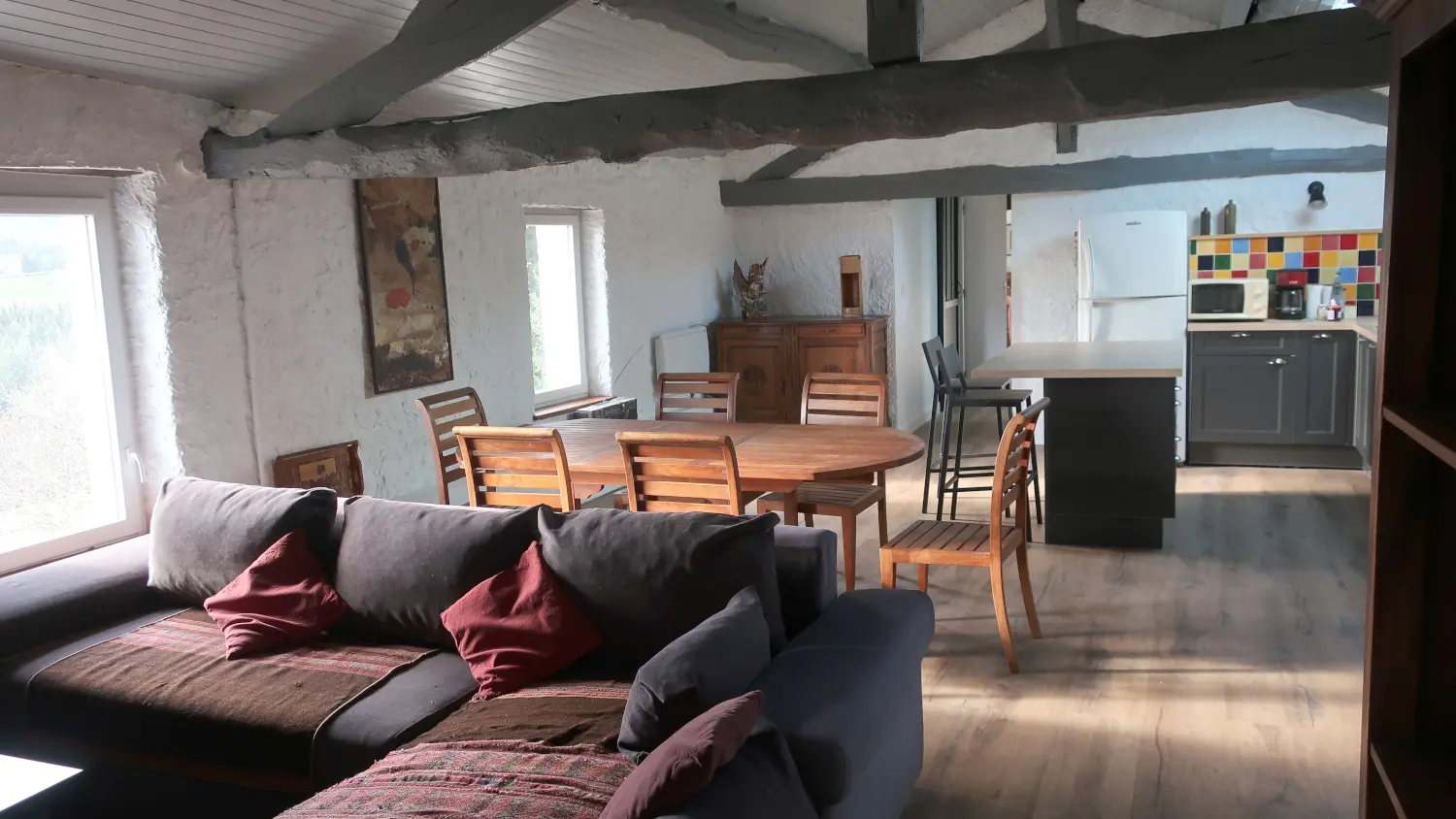 pièce principale gite nature