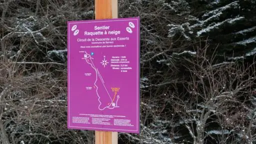 Circuit raquettes Descente aux Esserts Bernex pays d'Evian