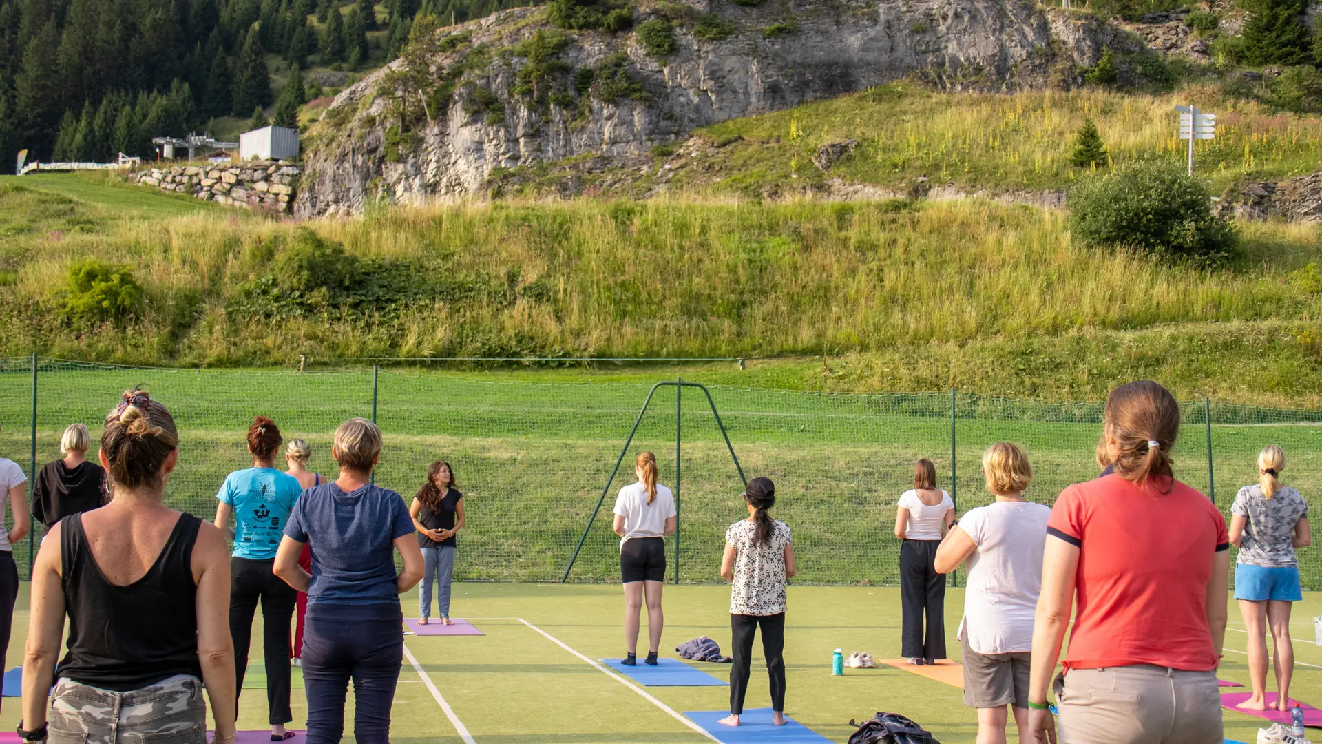 Vue arrière du groupe