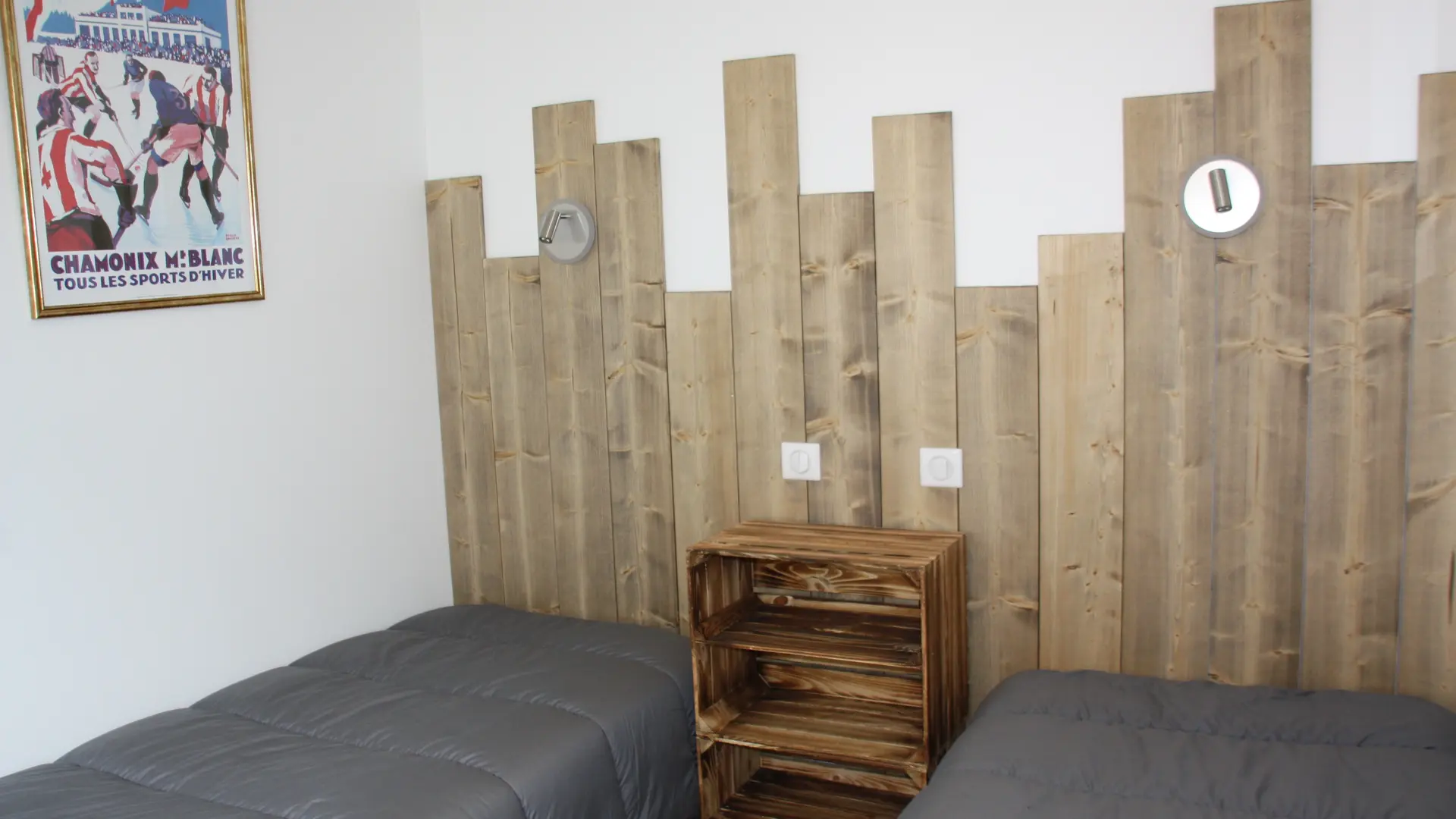 Chambre 2 (2 lits simples - possibilité de les réunir)