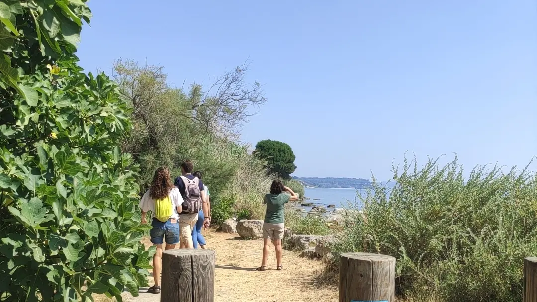 GR2013, depuis le port des Heures Claires vers la plage de la Romaniquette