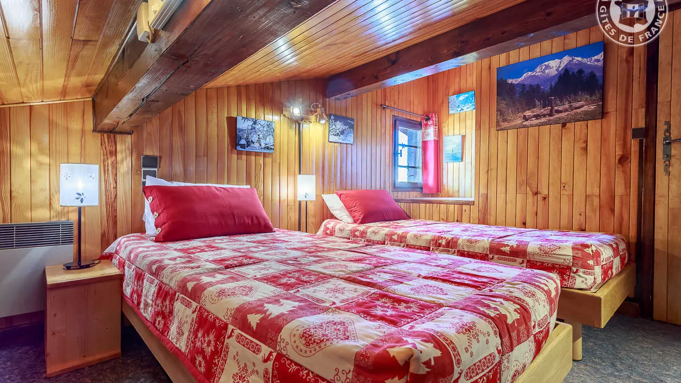 Chambre 2 avec 2 lits de 0.90cm