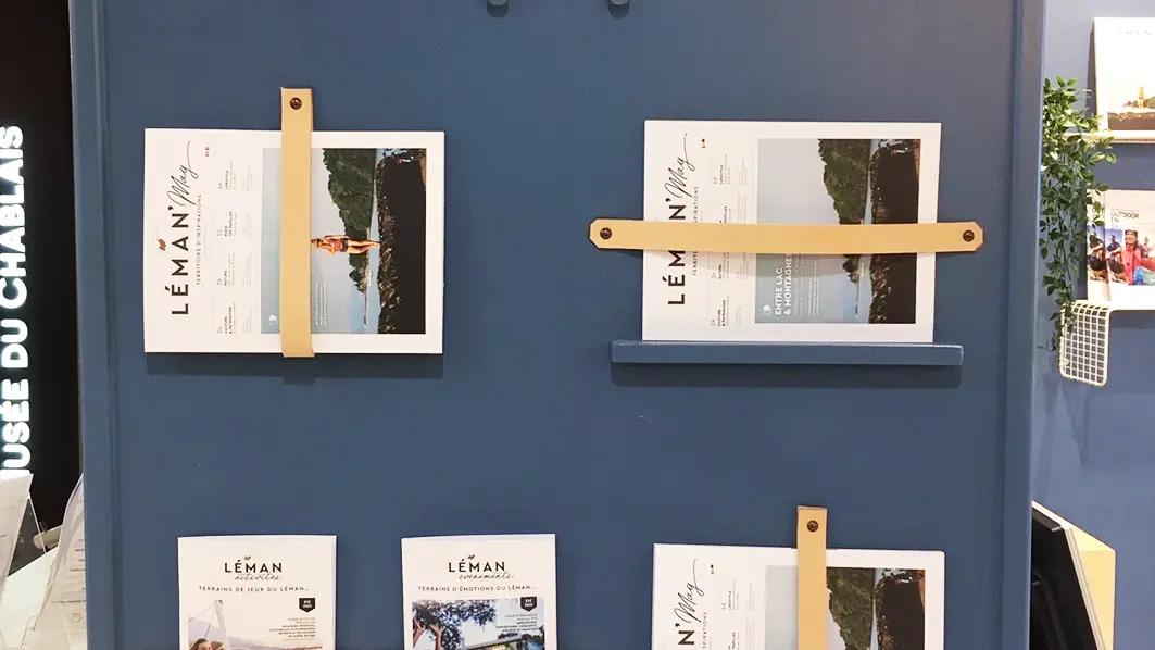 Présentoir brochures office de tourisme de Thonon