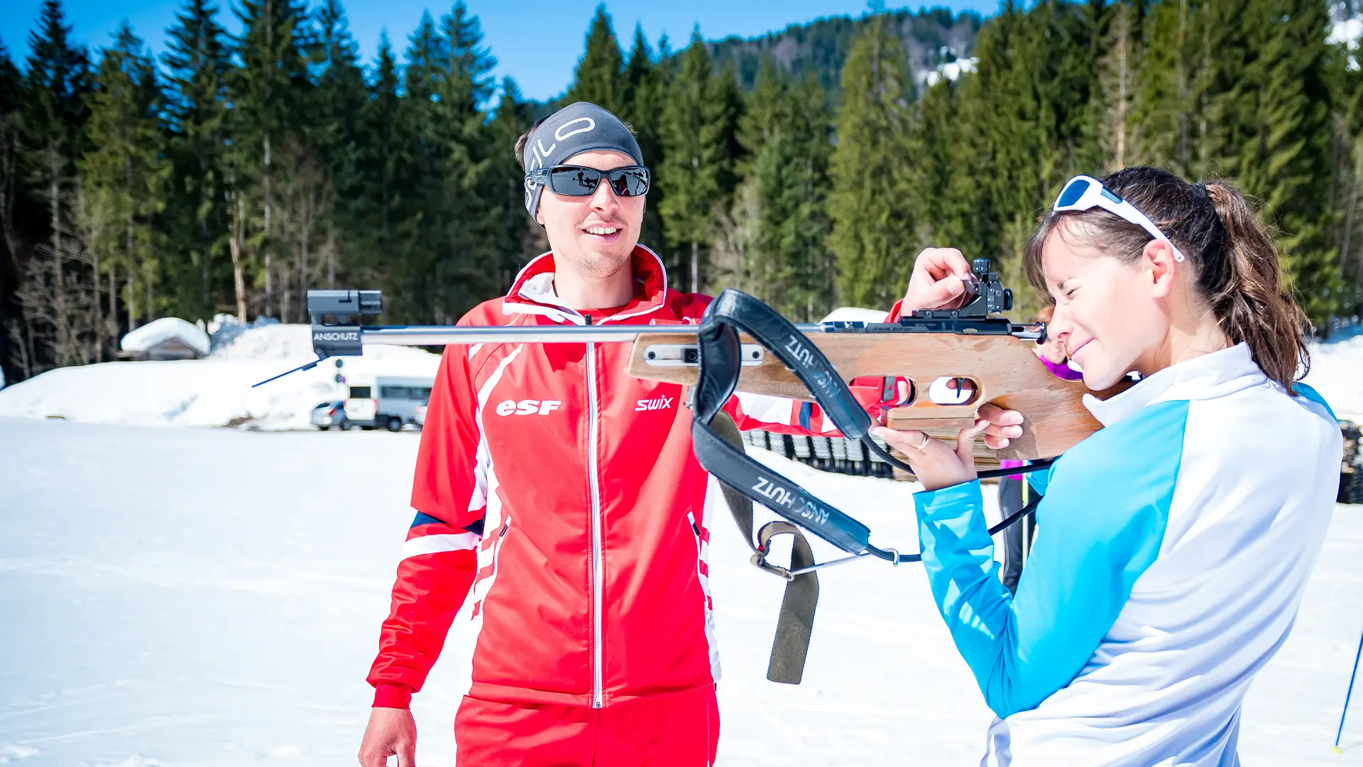 Cours particulier de biathlon avec moniteur