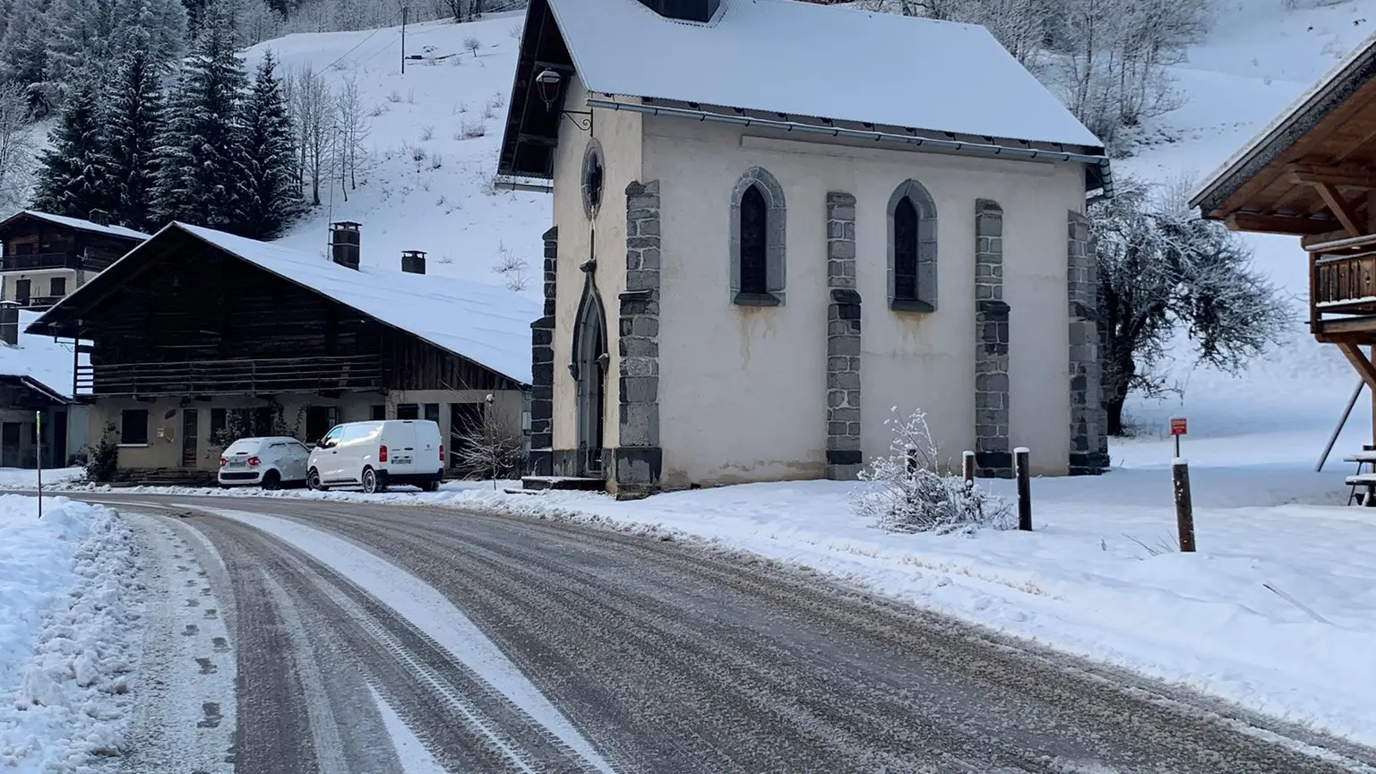 Chapelle en hiver