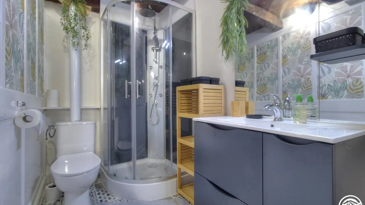 Salle d'eau avec douche et WC