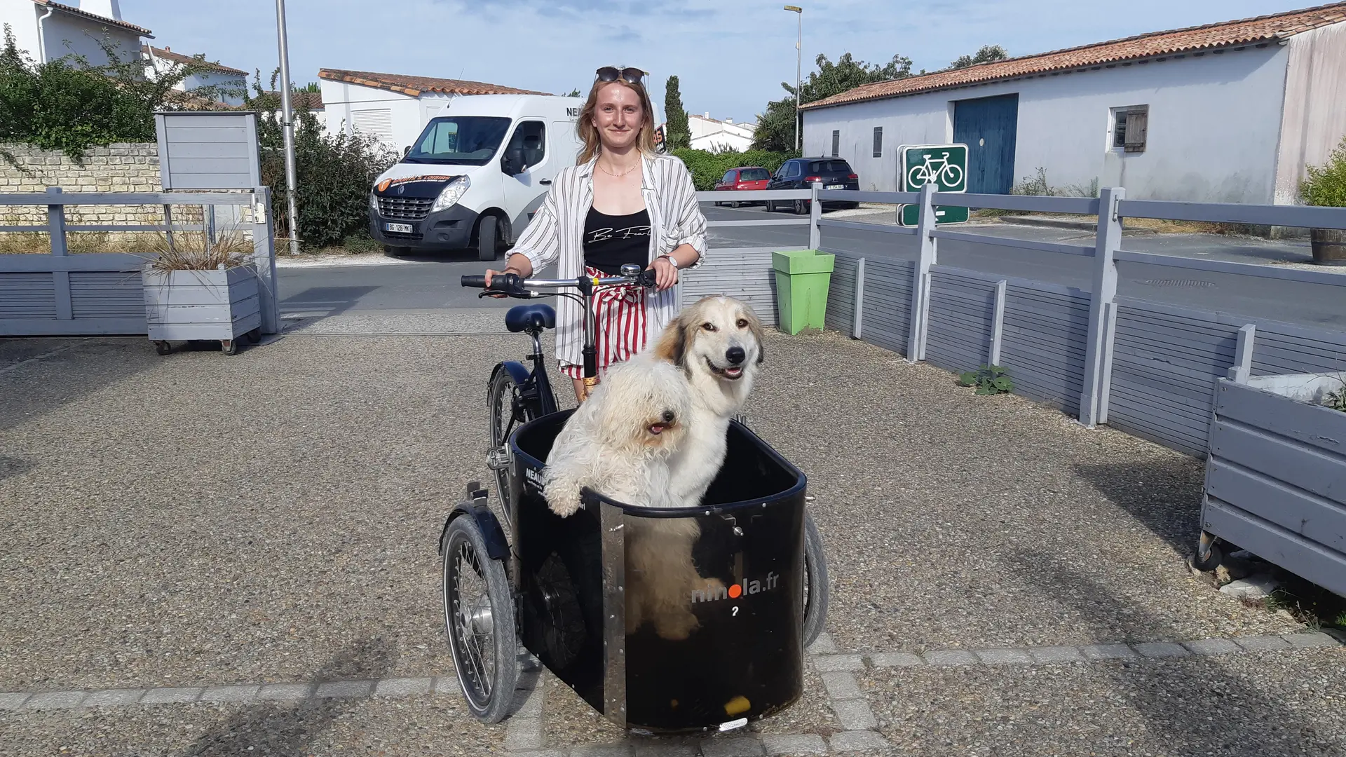 Triporteur et chien