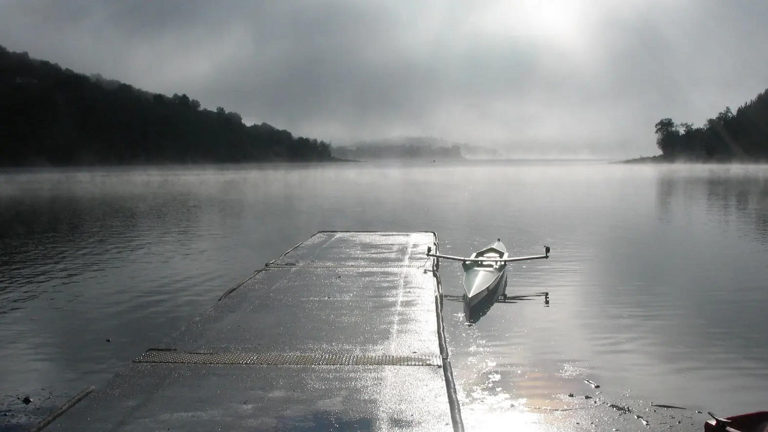 aviron sur le lac de St Cassien