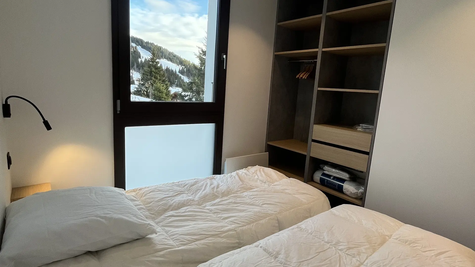 Chambre 1 : 2 lits simples