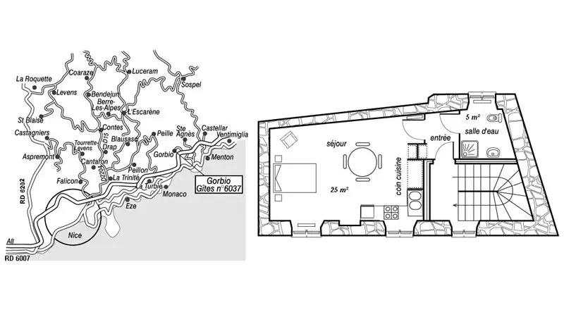 Maison Raimondi Gîte n°1-Le plan-Gorbio-Gîtes de France des Alpes-Maritimes