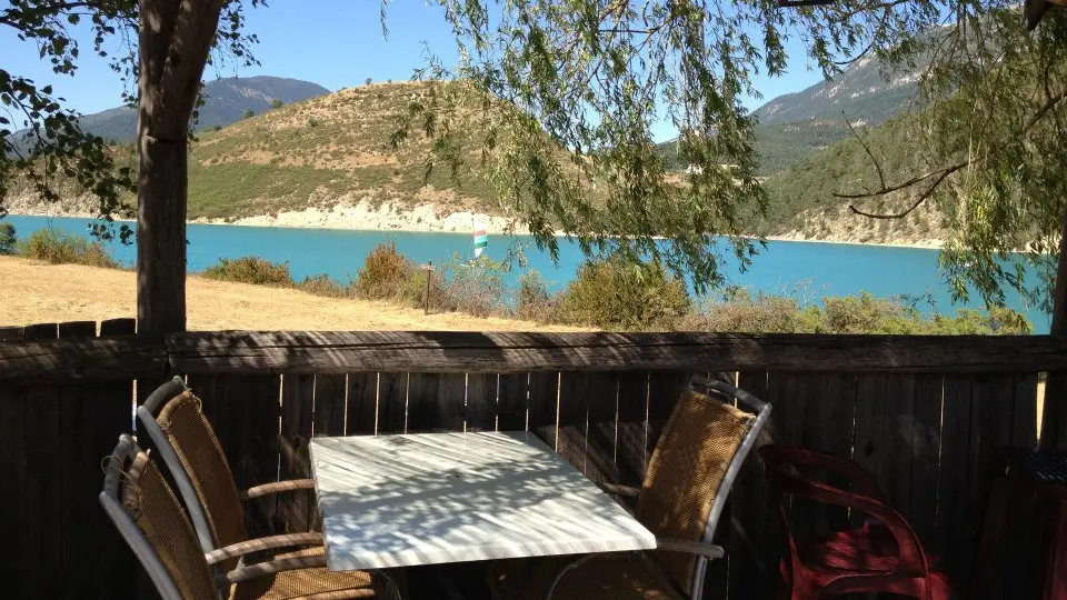 Terrasse snack du Lac, lac de Castillon