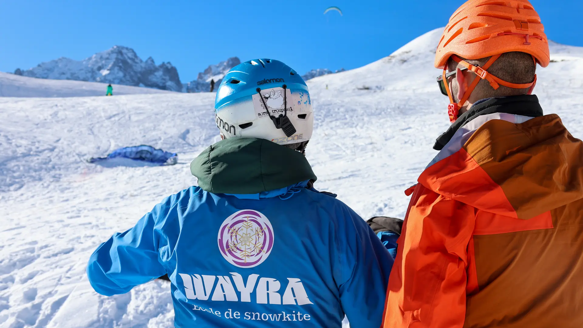 Snowkite au col du Lautaret - École Wayra_Villar-d'Arêne