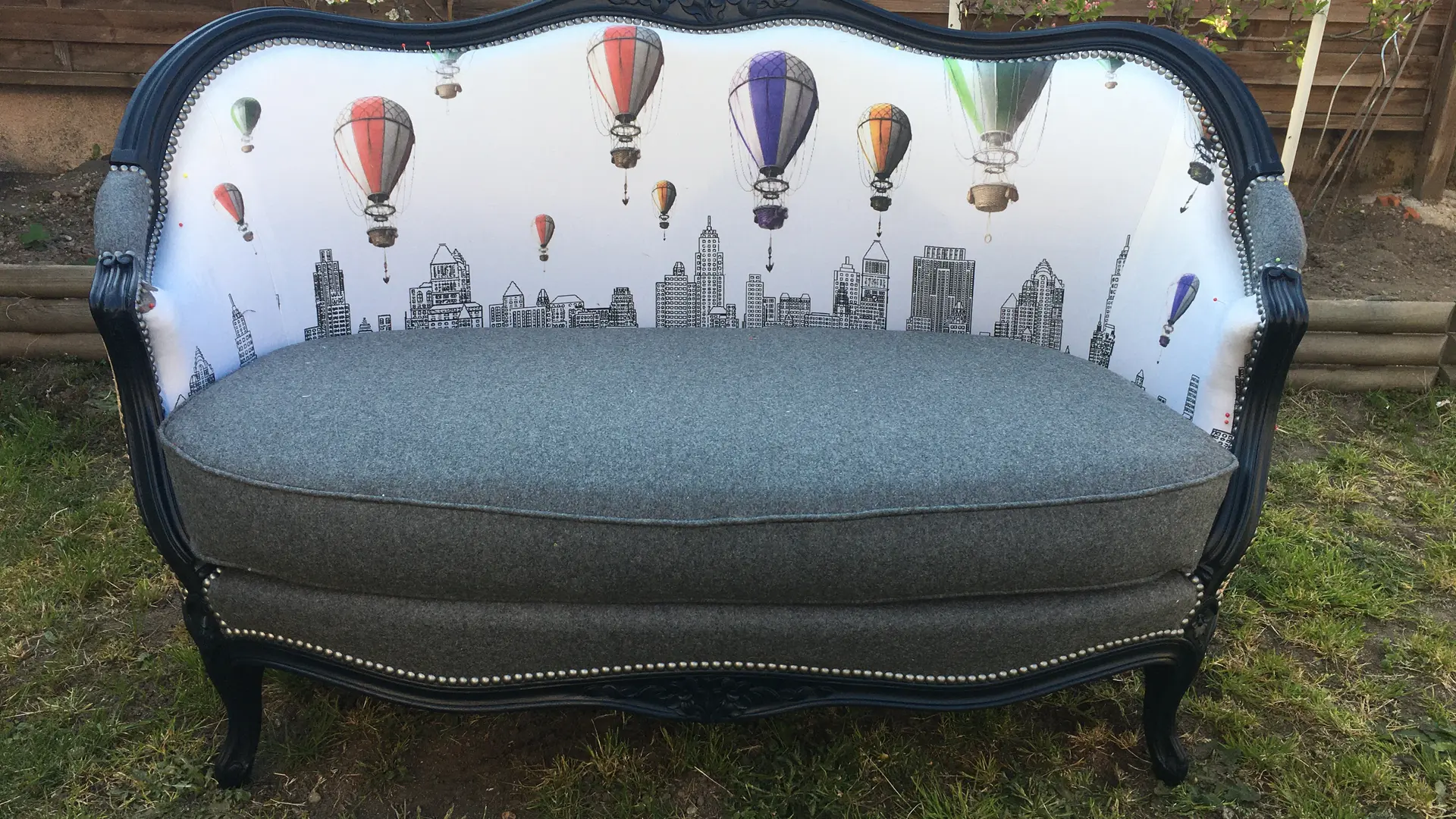 création textile mongolfières