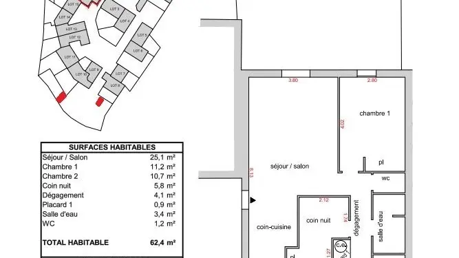 plan de la maison