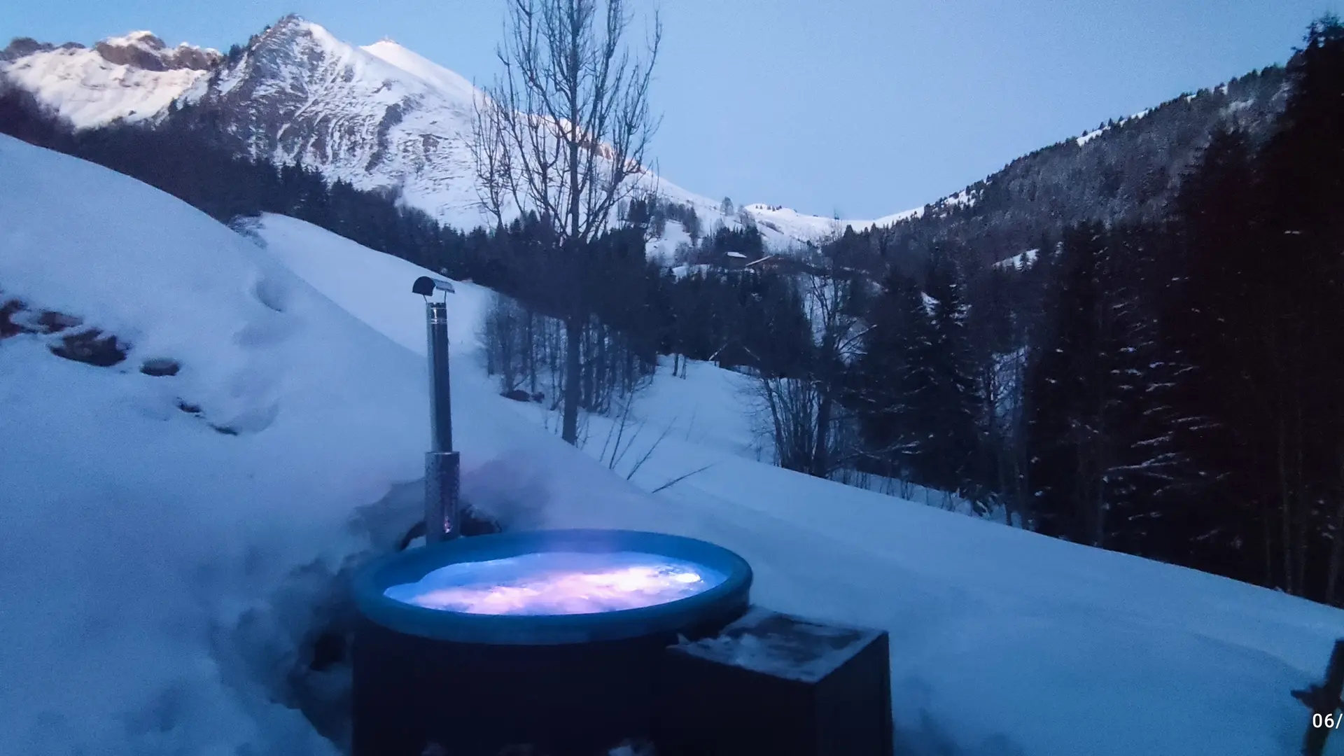 Jacuzzi en hiver