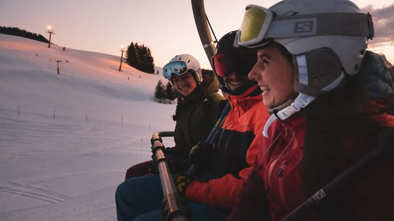 ski et nouvelles glisses en nocturne au Grand-Bornand