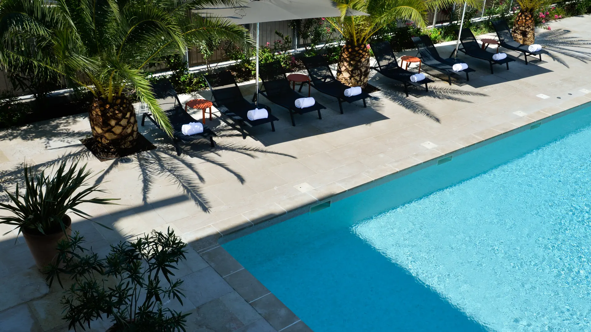 Piscine vue d'en haut