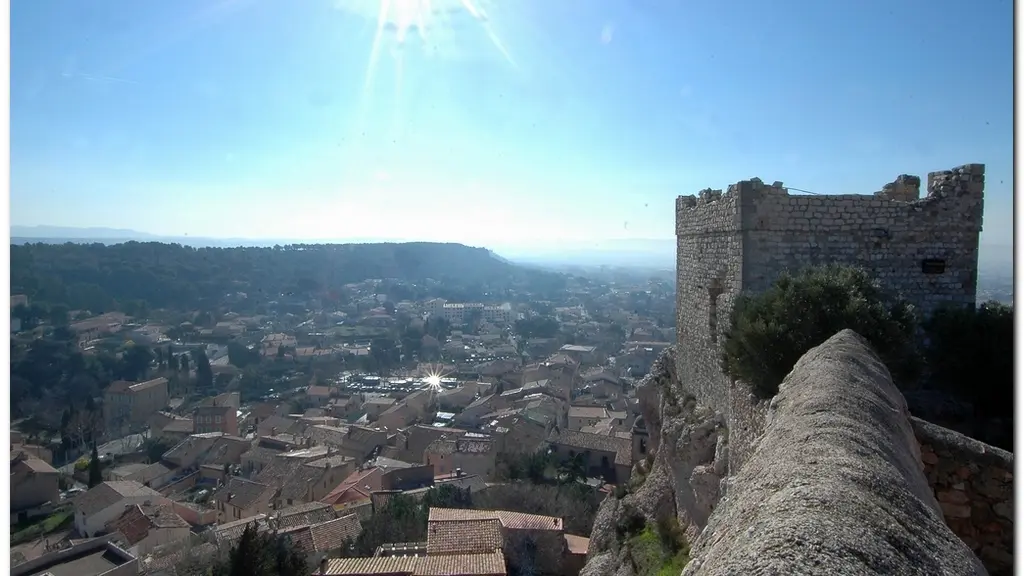 Panorama depuis le sommet du rocher