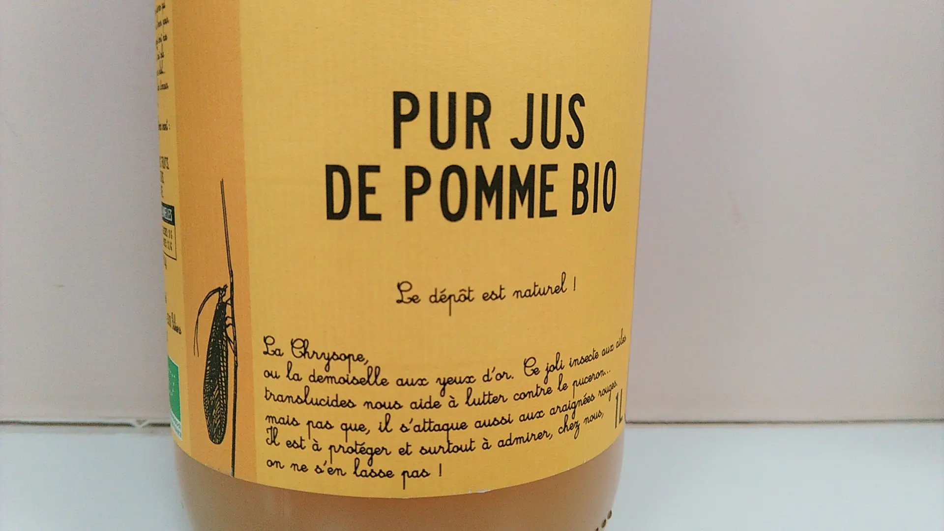 Jus de pomme bio