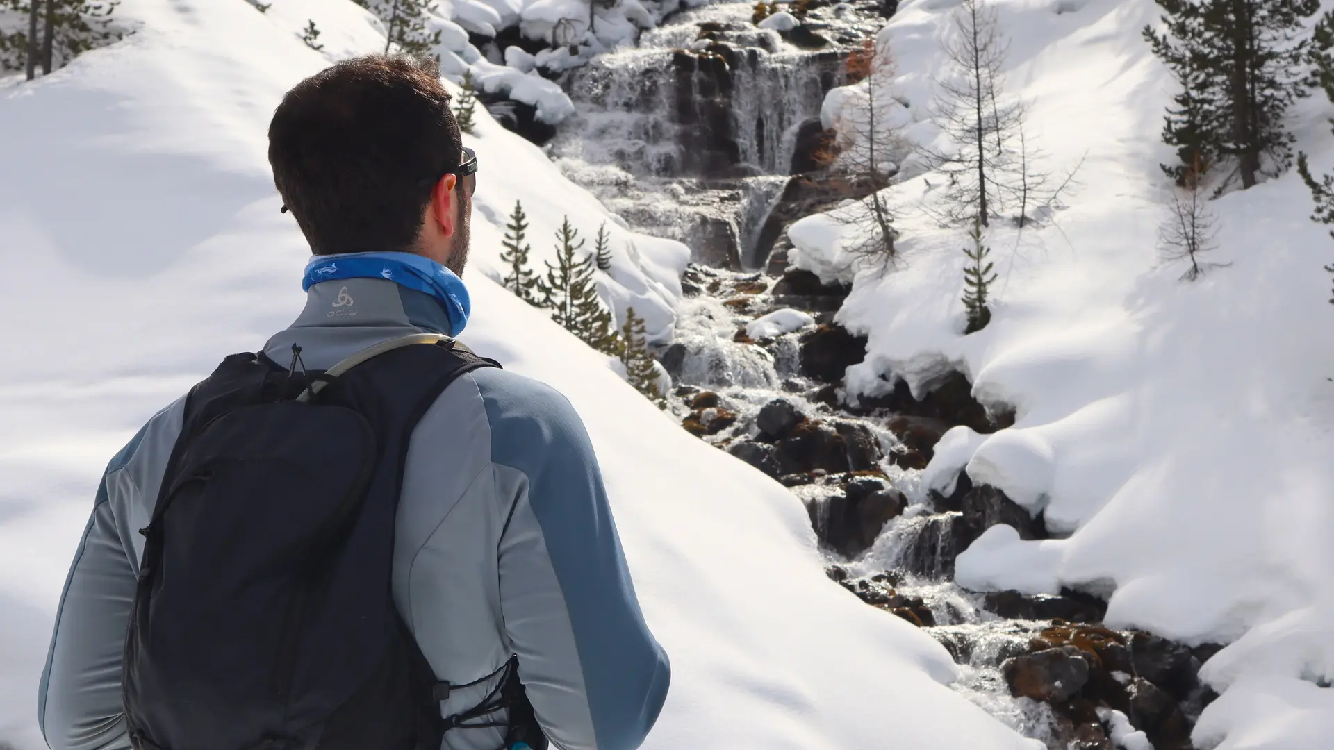 Cascade des Oules en hiver