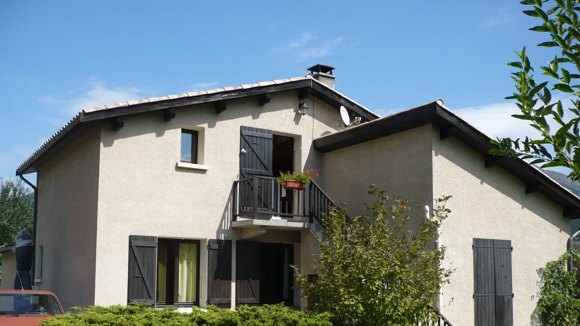 Vue extérieure de la maison