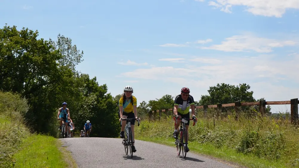 Cyclos après une ascension