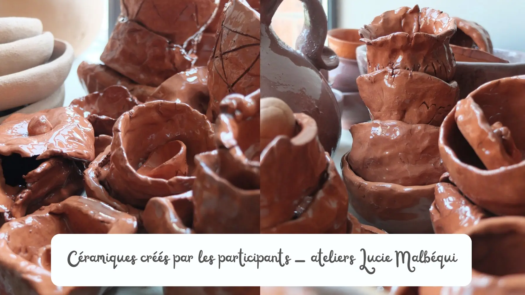 Céramiques crées par les participants