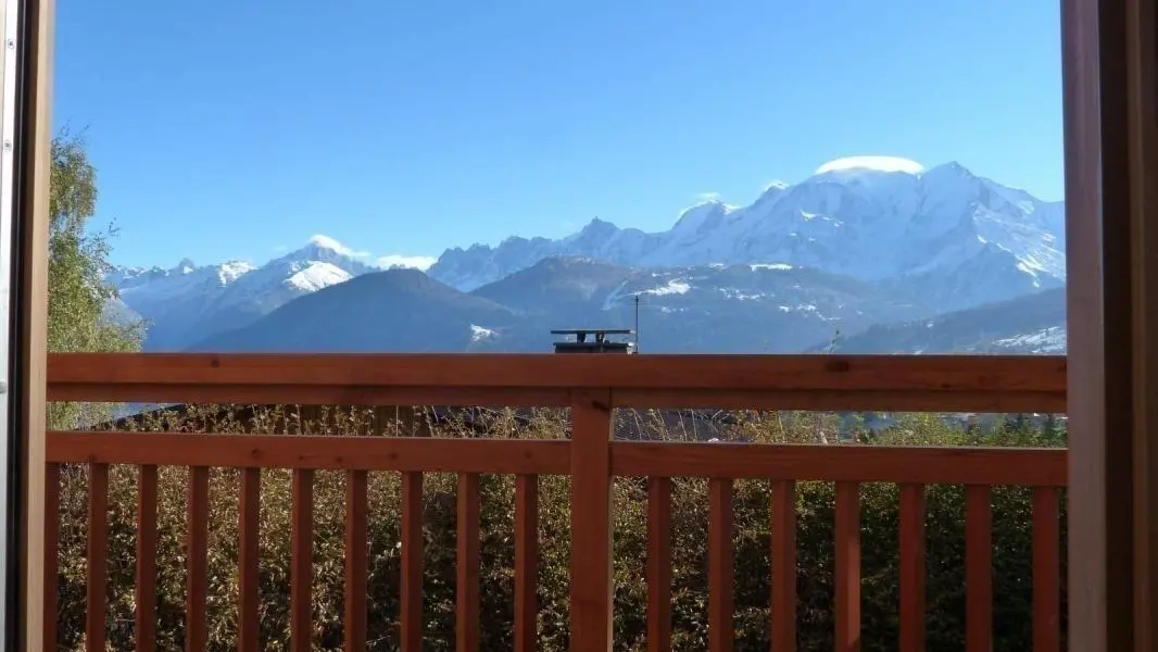 Vue Mont-Blanc depuis le balcon