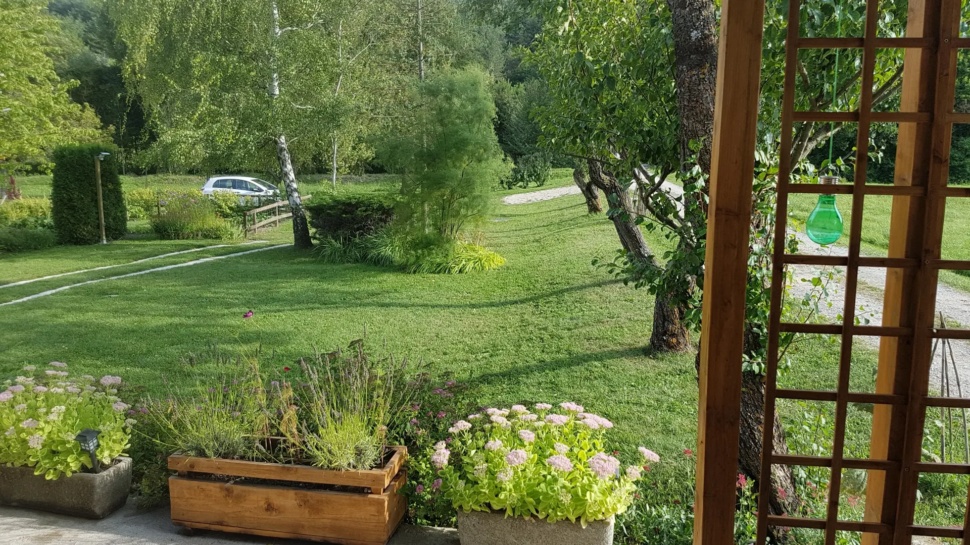 Vue sur le jardin