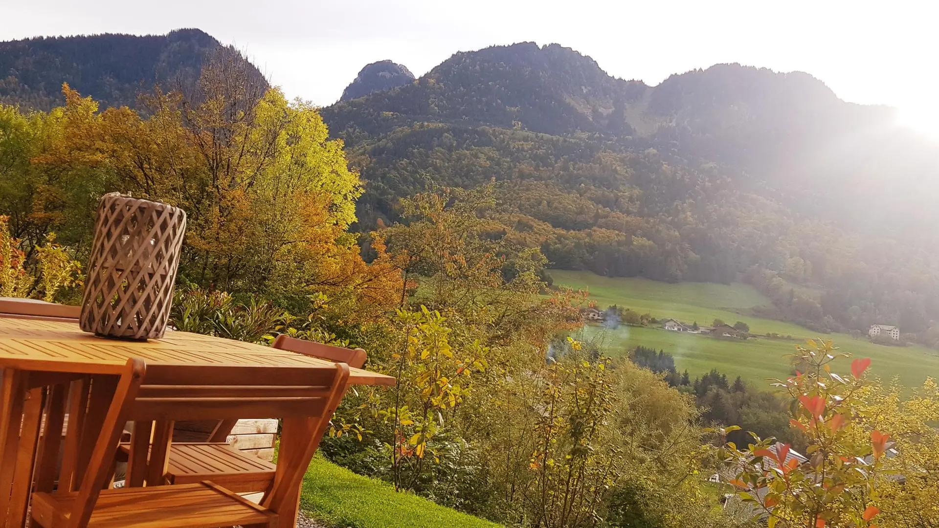 Quand l'automne s'invite au refuge.
