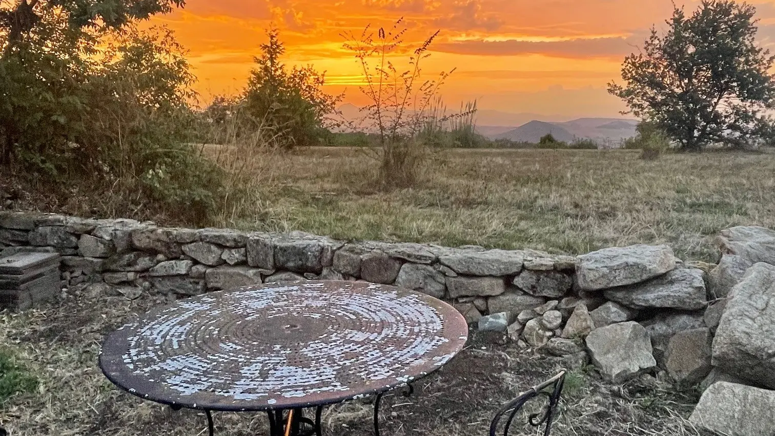La Toscane d'Auvergne de la terrasse