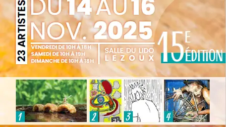 Affiche de l'exposition Lezoom sur l'art