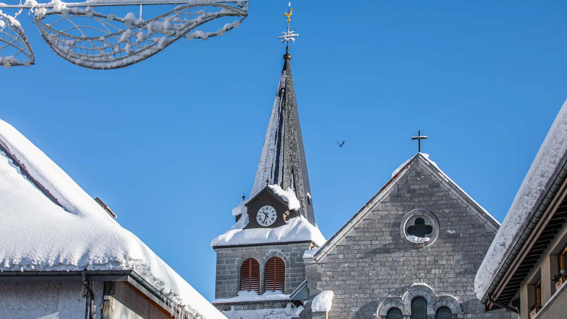 Église en hiver