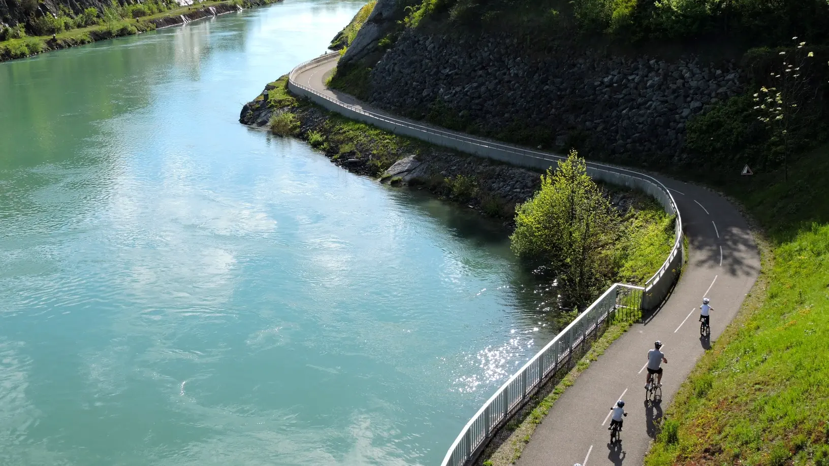 La ViaRhôna, voie cyclable, du Léman à la méditerranée