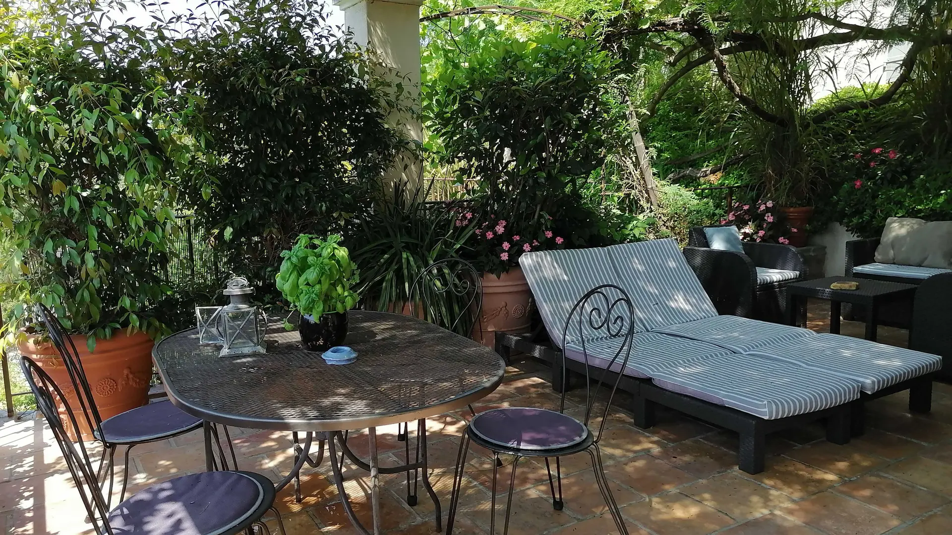 Terrasse Gîte Jacaranda de St Paul de Vence - Gîtes de France Alpes-Maritimes