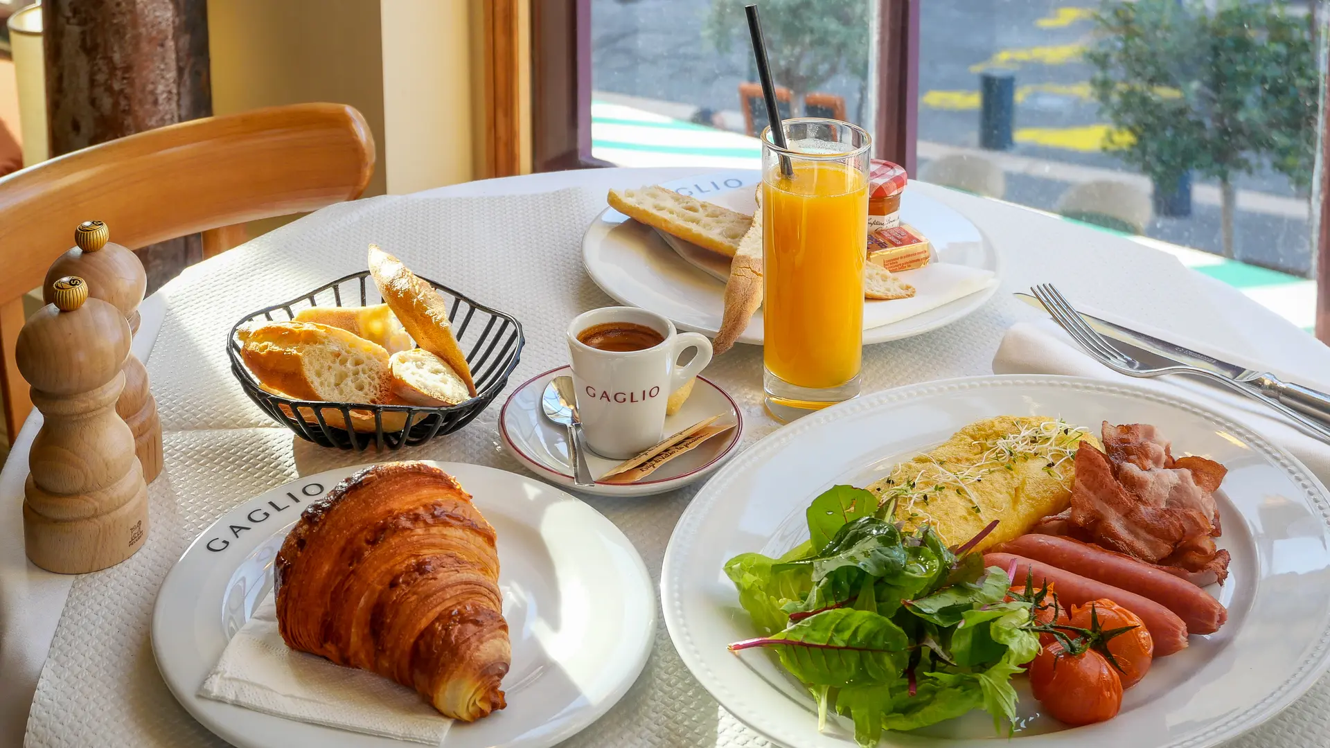 Petit déjeuner Américain