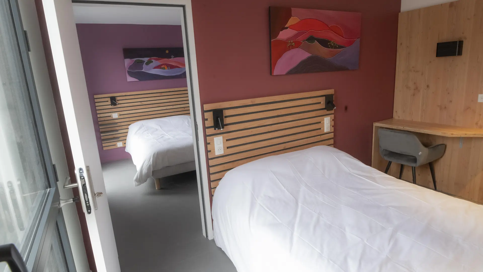 Communicante avec la chambre double N°2