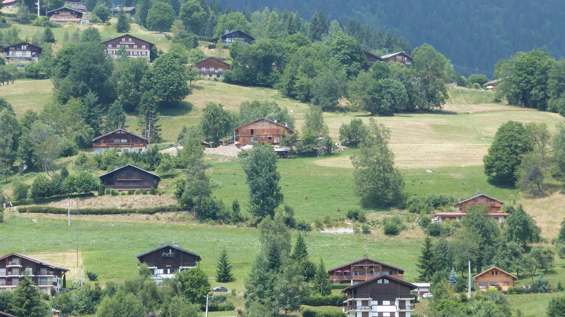 Vue aérienne du village