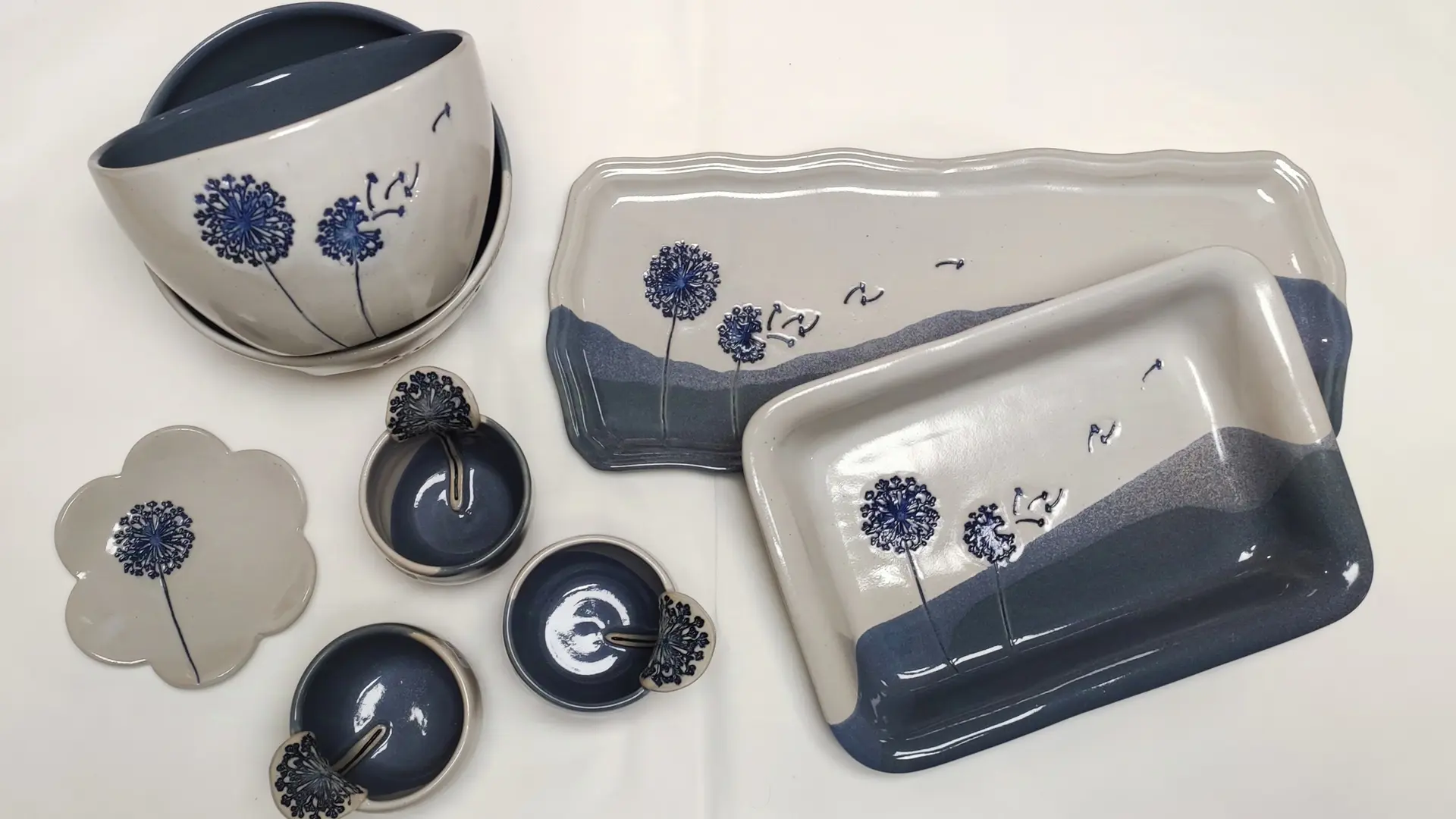 Poterie Bleu et blanc