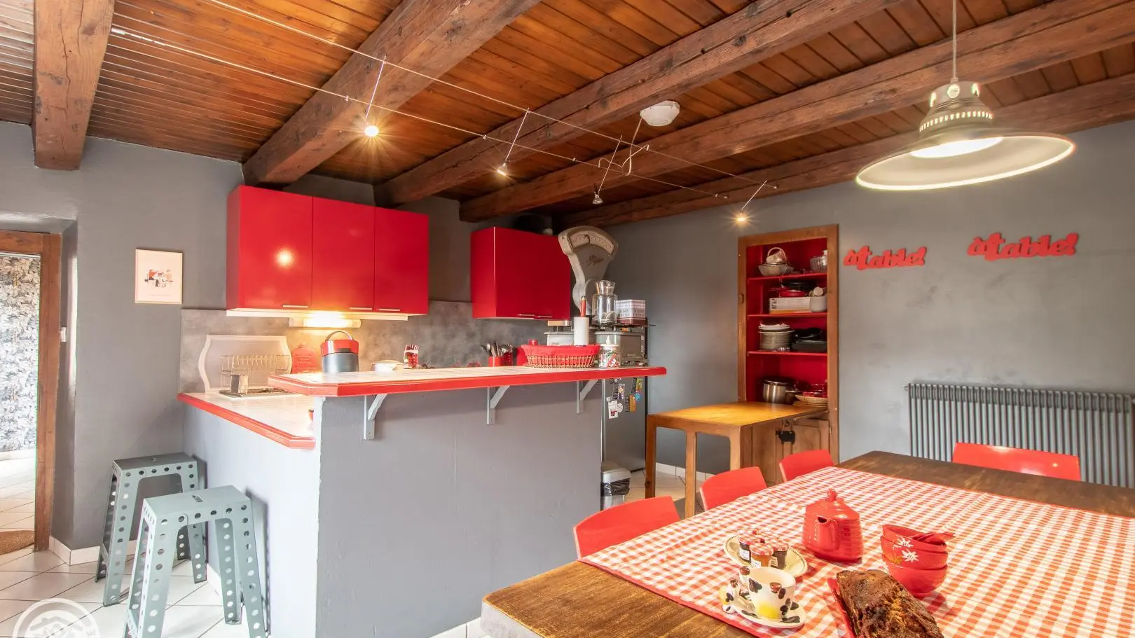 Cuisine indépendante au rez-de-chaussée