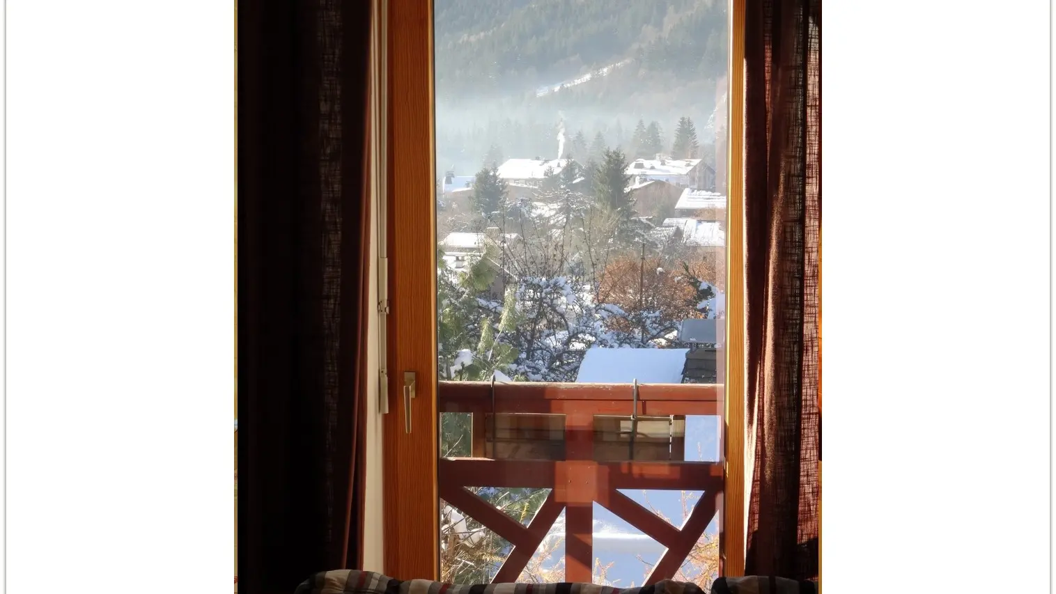 Les Terrasses des Glaciers 2ème étage - vue balcon