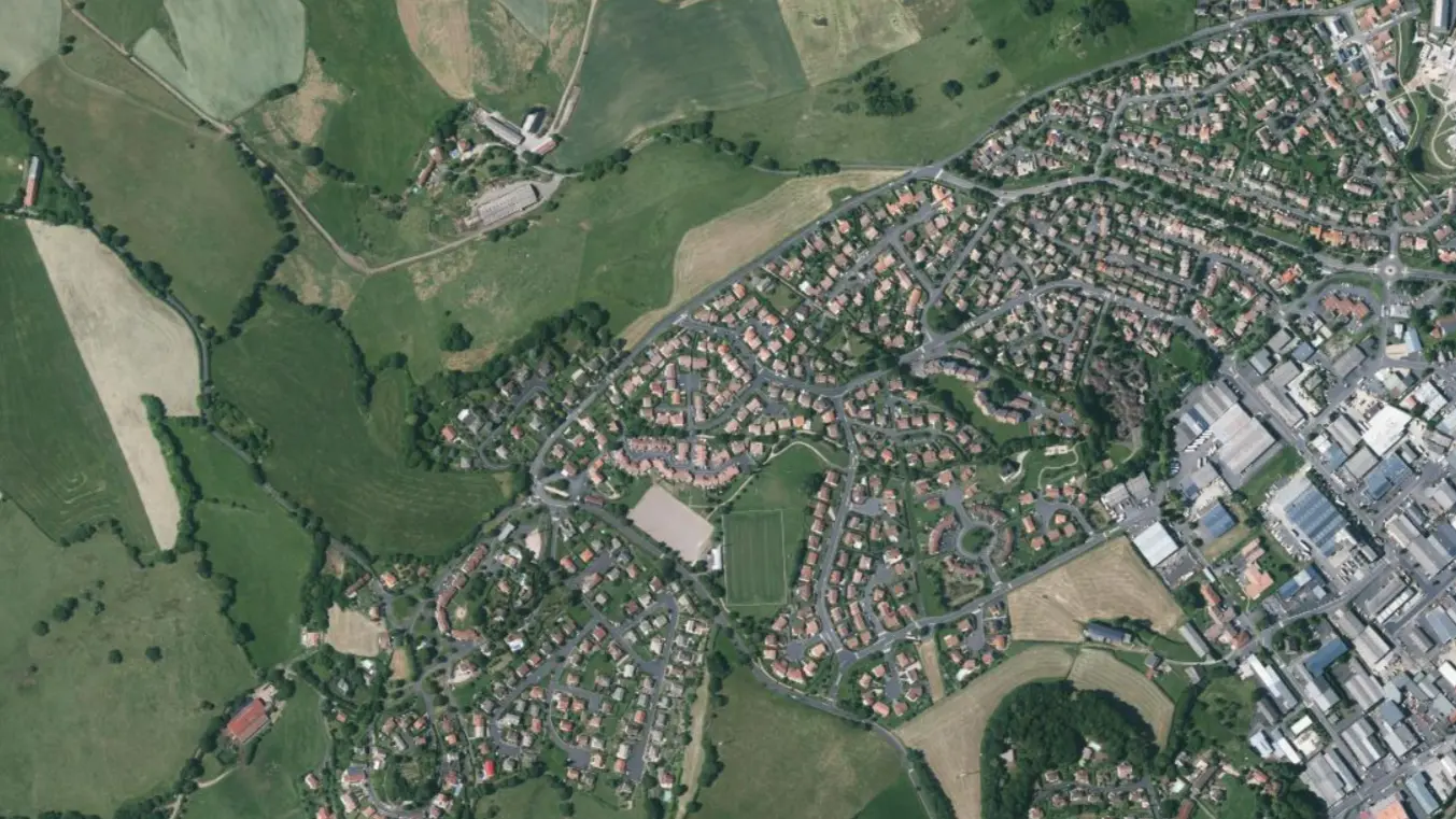Vue aérienne de Belbex